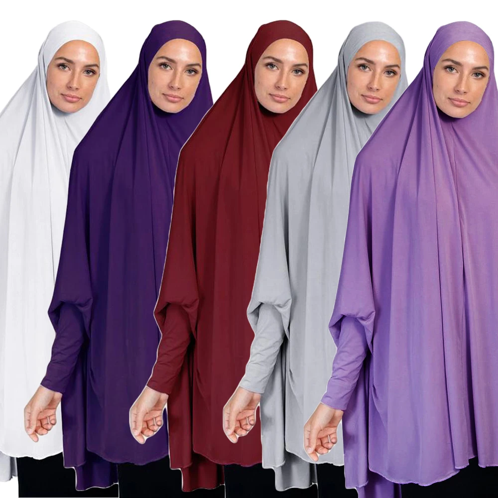 Химар длинные Hijab шарф Мусульманский для женщин большой Amira накладные молитва