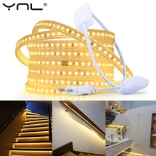 

220V LED Strip 2835 High Brightness 120LEDs/m Flexible LED Light EU Plug Home Decor Waterproof Indoor Outdoor LED Strip Light