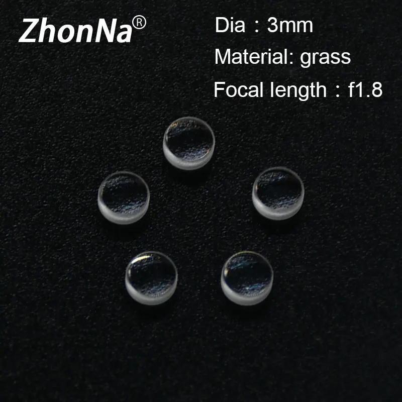 

Diameter 3mm Aspheric Glass Focusing Lens Focal Length F1.8 Laser Module Focusing Lens Collimating Lens Sheet 2mm Thickness