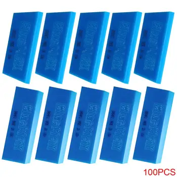 

100PCS BLUEMAX Rubber Squeegee Spare Blades Snow Shovel Silicon Water Quick Wiper Window Tinting Car Wrapping Wash Cleaner