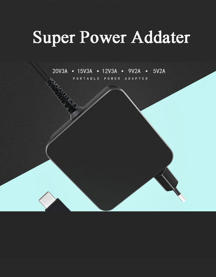 LEORY 65W type-C PD быстрое зарядное устройство EU US Plug блок питания для ноутбука адаптер USB для Apple-Mac book