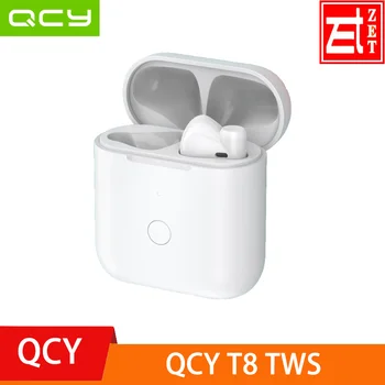 

2020 NEWEST QCY T8 TWS bluetooth Earphones ENC Noise Reduction Wireless Earbuds HiFi Stereo Touch Control Type-C bluetooth white