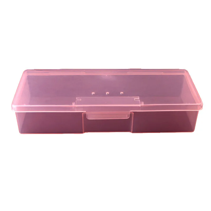 1 шт. розовое хранение накладных ногтей коробка пластиковый корпус жесткий