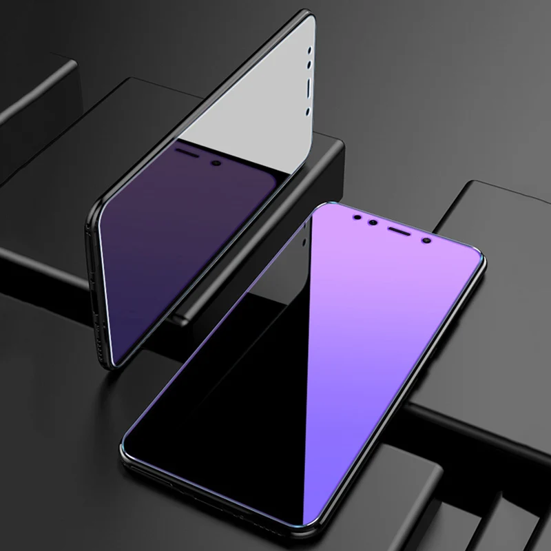 

Purple Light Tempered Glass For Xiaomi Redmi Note 7 6 Pro 5 Plus 4X 4 3 S2 Screen Protector For Redmi 7 7A Full Cover Glass Film