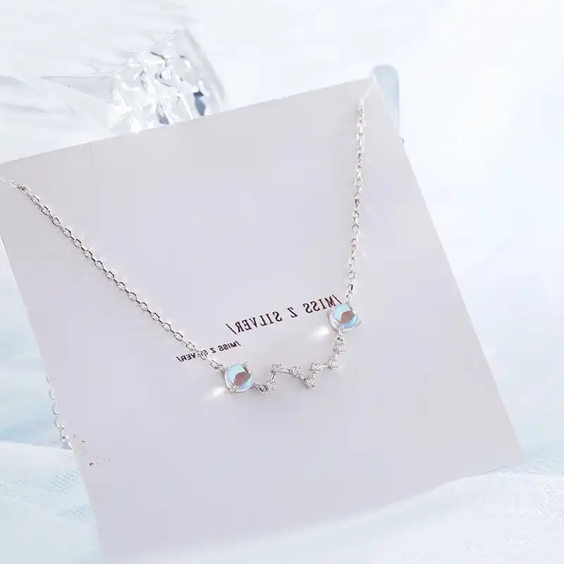 北斗七星ネックレス女子高生シンプルな親友ファッションカラフルなラインストーンネックレス ペンダントネックレス Aliexpress