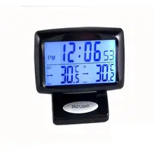Temperature-Measuring-Tool Display Outside Electronic Clock Digital Dual with Backlight