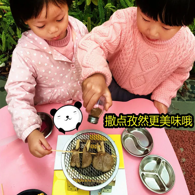 Douyin набор для готовки действительно повара из нержавеющей стали, игровой домик, конфетная игрушка, маленькая кухонная утварь, мини-кухня, детский сад, игрушка
