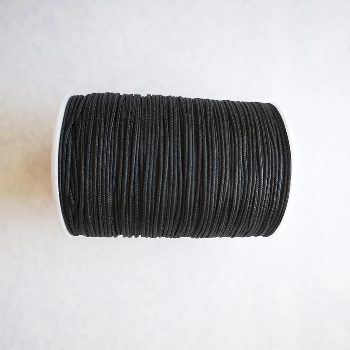 Black 184m 184 м атласный нейлоновый шнур для силиконовых прорезывания зубов, ожерелье, браслет, 1,5 мм шелковые веревочные шнуры для соски, зажим для цепи, сделай сам, Прорезыватель для мам - Цвет: Black 184m