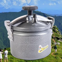 Pressure Cooker 3L Aluminum Explosion-Proof Pressure Cooker Pot Rice Cooking Stovetop Outdoor Camping Travel Pot High Elevation