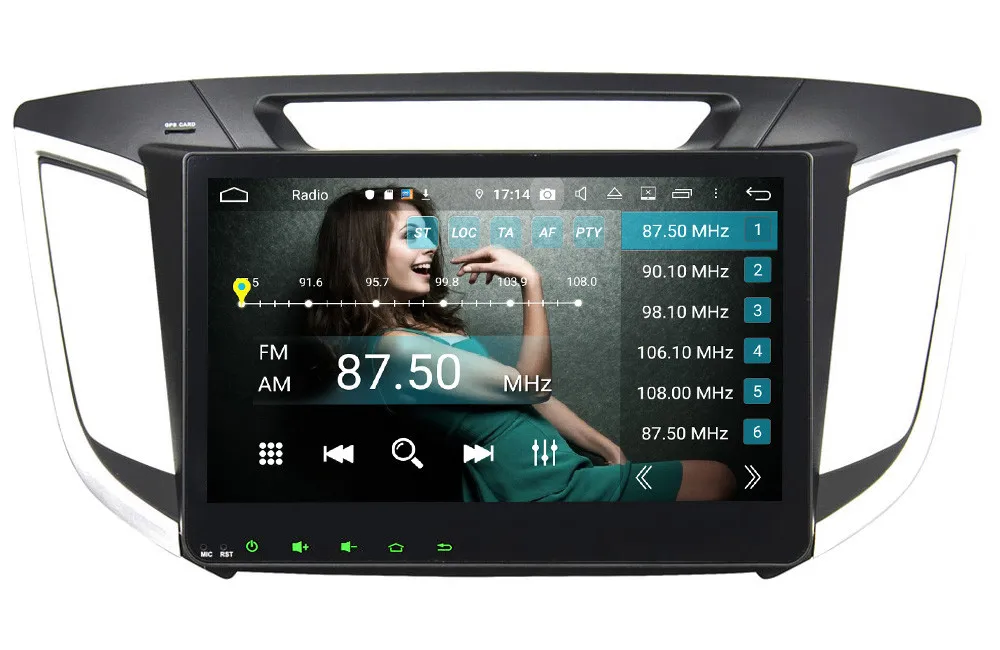 Klyde 10," ips Android 9,0 Восьмиядерный 4 Гб ОЗУ 64 Гб ПЗУ DSP BT автомобильный dvd-плеер Стерео gps ГЛОНАСС для hyundai Creta IX25
