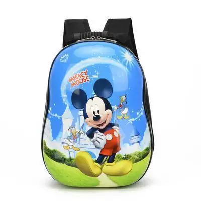 Disney детская школьная сумка с мультяшным автомобилем, принцесса, яичная скорлупа, рюкзак для детей дошкольного возраста, Студенческая сумка на плечо, рюкзак для путешествий - Цвет: 1