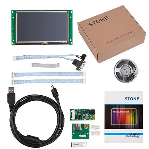 5,0 дюймов UART HMI Smart TFT lcd Встроенный сенсорный дисплей модуль поддержка интерфейса RS232/RS485/ttl для использования оборудования