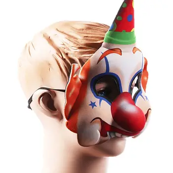 

Joker Half Mask with Elastic Strap Cosplay Props Animal Masks Halloween Costume