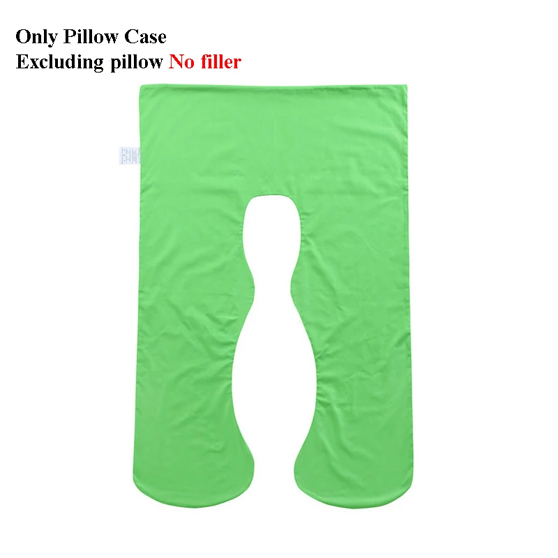 Подушка-чехол для сна для беременных женщин, хлопок, Подушка-чехол u-образной формы для беременных, Подушка для беременных - Цвет: Green