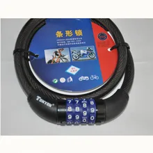 Универсальный Ty4271 четыре паролем горный велосипед проволочный замок 4-разрядный пароль Велосипедные замки для верховой езды оборудование