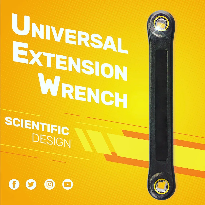 Mintiml™ Universal Extension Wrench Automotive DIY 3/8\ Mintiml™ Universal Extension Wrench Automotive DIY 3/8\