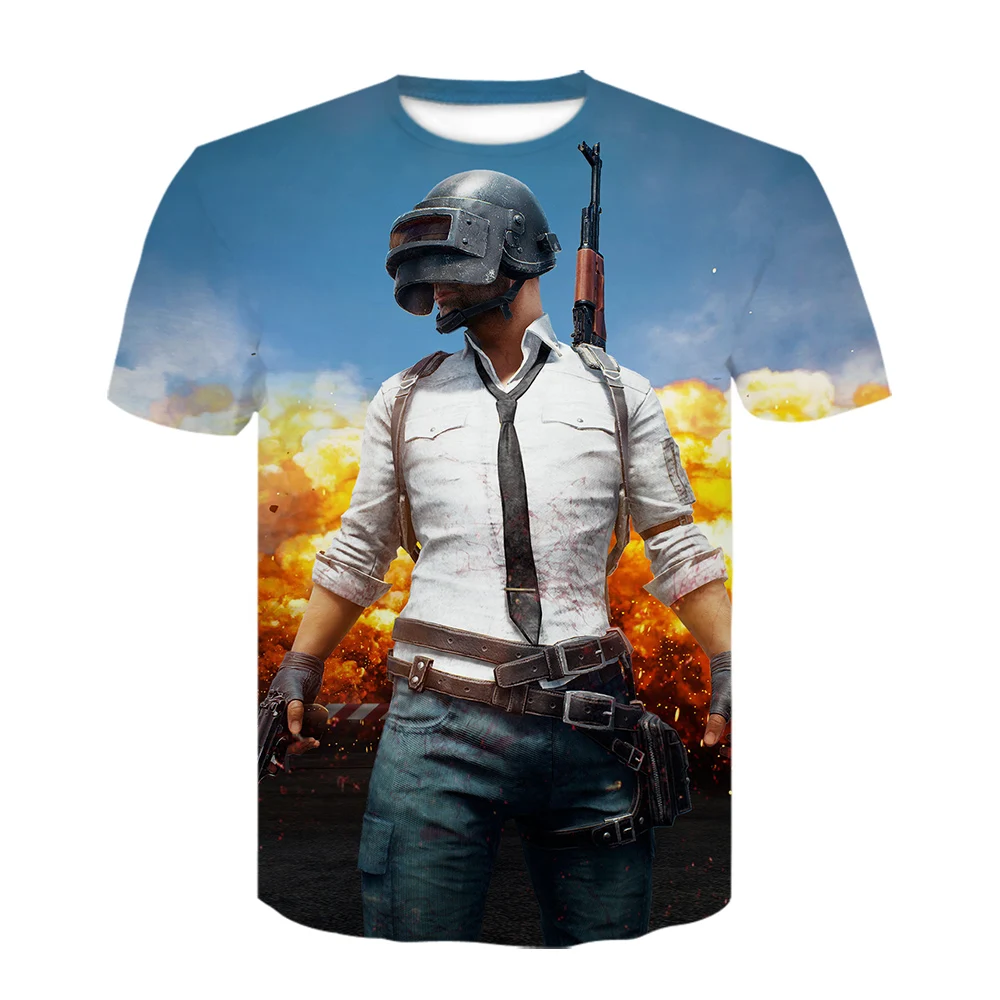 Hot Game PUBG 3D t shirt Men/women Aikooki Fashion Playerunknown's Battlegrounds Men's Print Plus Size Clothe | Мужская одежда