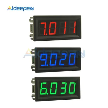 Mini medidor de voltaje con ajuste fino, tres decimales, voltímetro de 0,56 pulgadas, CC 0-100V, 4 bits, pantalla LED, Panel Digital, voltímetro, Detector, herramientas de control 1