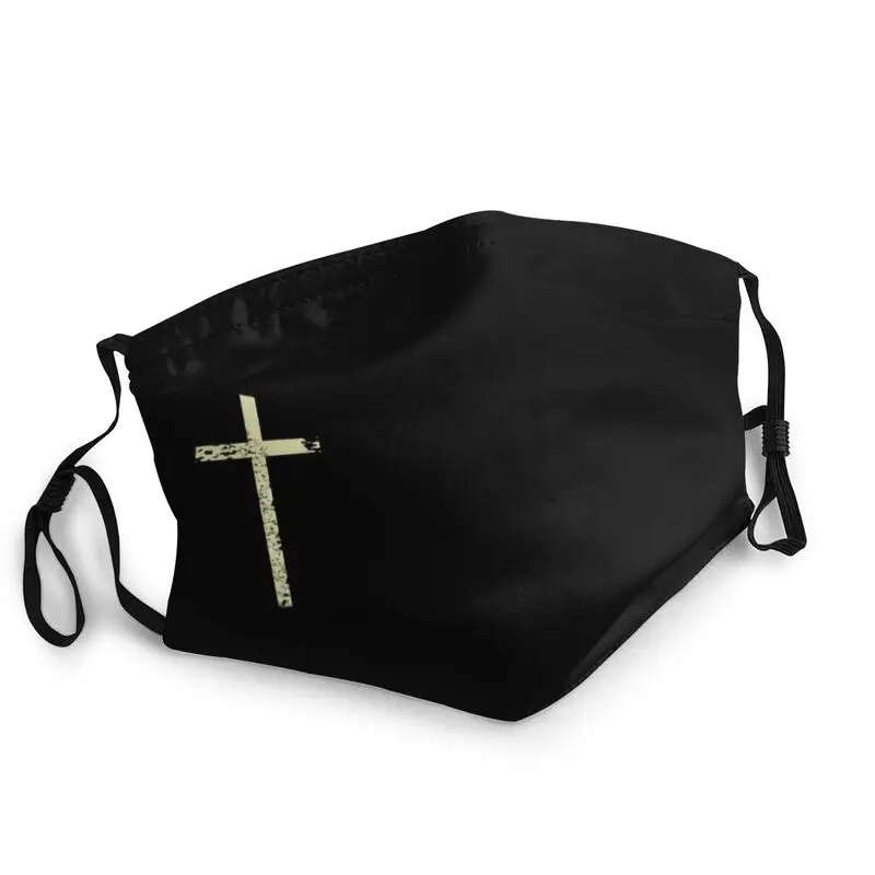 

Breathable Catholic Cross Face Mask Christian Religious Jesus Mask Men Women Anti Haze Protection Cover Respirator Mouth Muffle