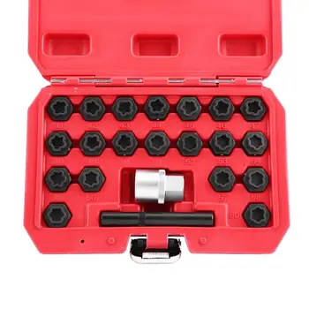 

22Pcs/Set Alloy Steel Lpcking Wheel Nut Key Sockets Anti-rust And Wear Resistance