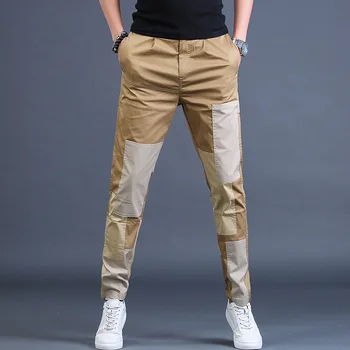 

Pants Men Full Length Midweight Broadcloth Sweat Pants Straight Pants Men Clothing 2020 Fashion Cotton Loose Casual Streetwear