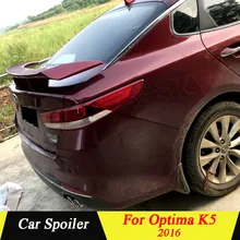 Universial СЕДАН задний багажник спойлер для Kia K5 Optima ABS Материал Неокрашенный Грунтовка заднего крыла автомобиля спойлер