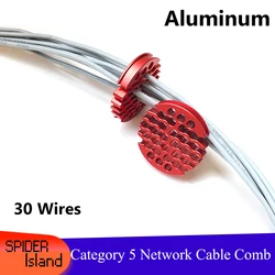 Upgrade Aluminum Category5/ Cat 5 Network cable Comb Machine Wire Harness Arrangement tidy tools for computer room 24 Wires