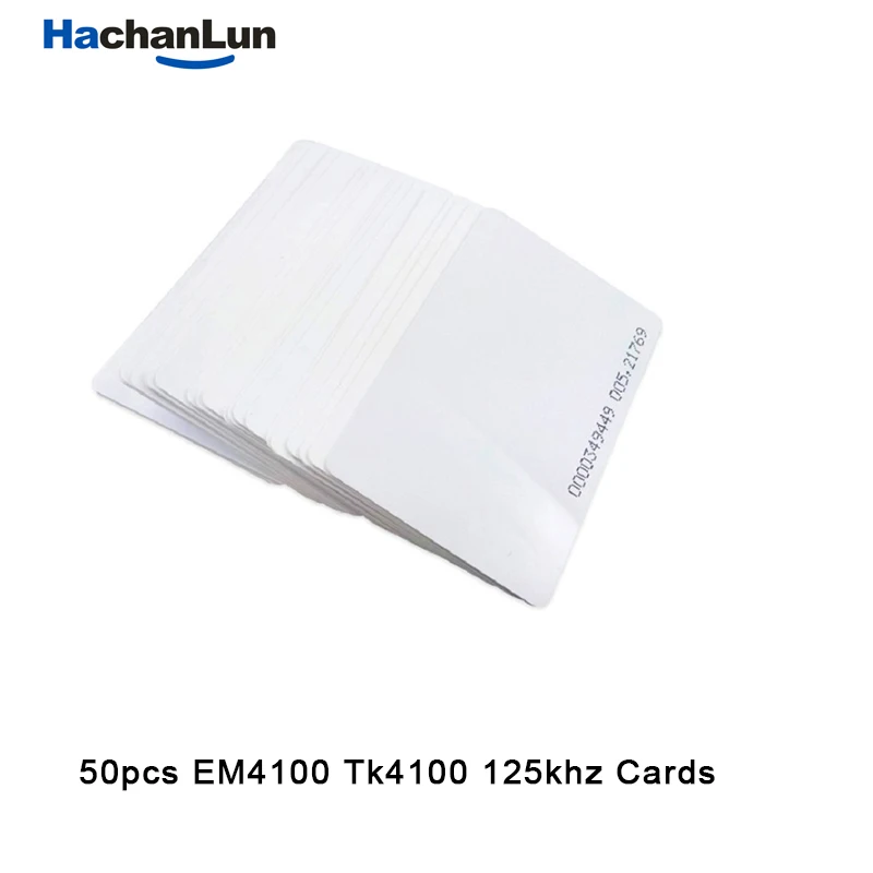 HaChanLu 50 шт. 125 кГц карта контроля доступа RFID Tk4100 EM4100 тег стикер брелок для ключей