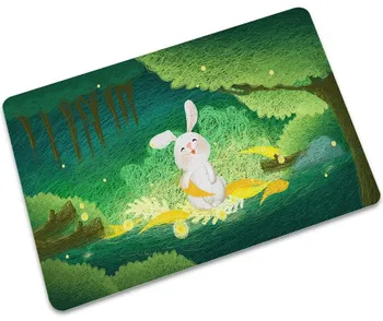 

CAMMITEVER Cartoon Rabbit Rugs Entrance Door Mats Anti-Slip Rug Kitchen Mat Decoration Carpets Crafts