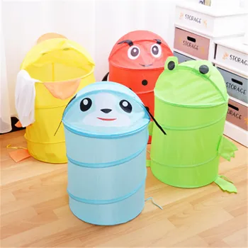 

Toy Storage Basket Bucket Dirty Clothes Clothes Basket Creative Animal Shape Storage Basket with Lid Folding Oxford Cloth A2002