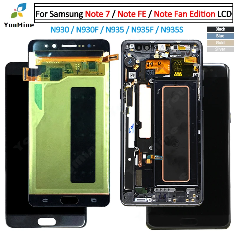 Note fe ЖК-дисплей для samsung Galaxy Note Fan Edition N935F ЖК-дисплей сенсорный экран дигитайзер сборка для samsung Note 7 N930F ЖК-дисплей