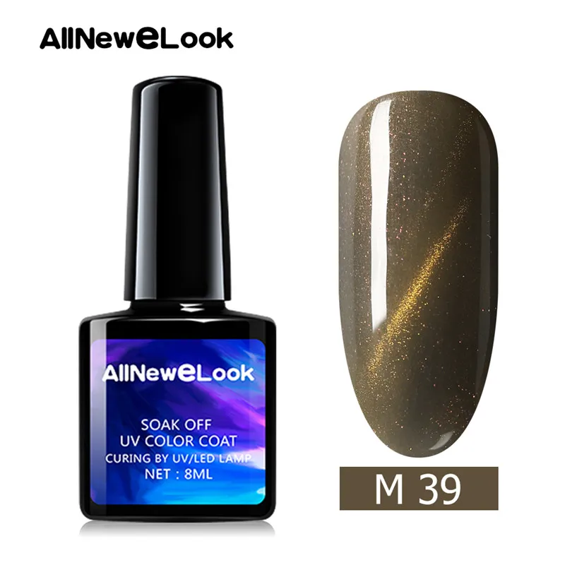 Allnewelook Cateye 3D УФ Гель-лак 8 мл неоновый Гель-лак для ногтей 48 цветов лак эффект замачивания УФ Гель-лак для ногтей - Цвет: 39