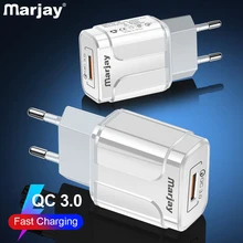 Marjay 18 Вт usb зарядное устройство quick charge 3,0 QC зарядное устройство для телефона для iPhone 7 8 XS Xiaomi huawei P20 Lite samsung s9 S8 A50 быстрое зарядное устройство