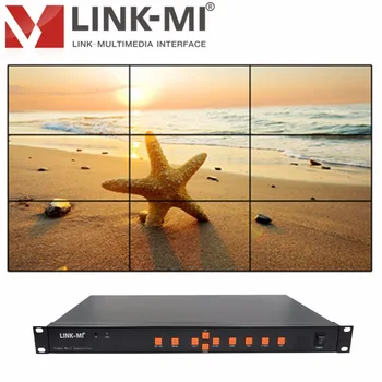 

LINK-MI TV09 3x3 2x3 2x2 HDMI Video Wall Controller USB+HDMI+VGA+AV input Video Splitter 9 HDMI Output Remote RS232 1080p