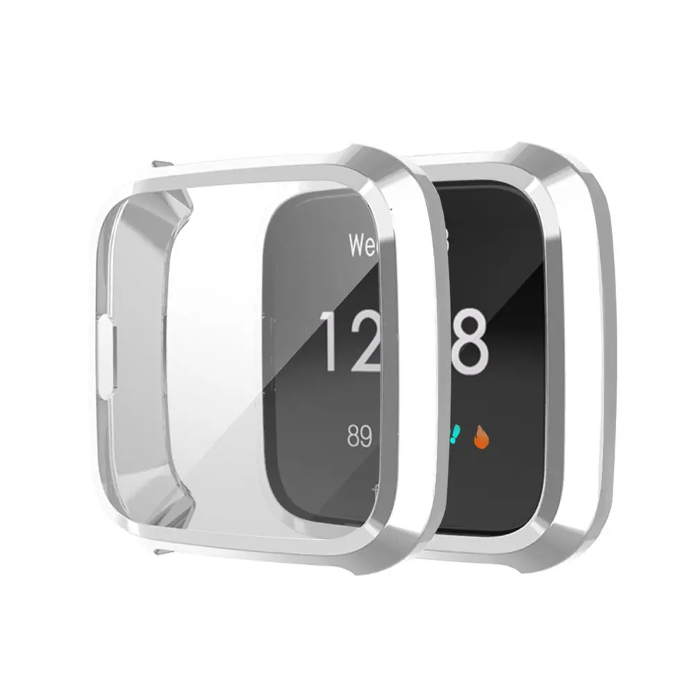Защитный чехол для часов Fitbit Versa Lite с силиконовым покрытием резиновый чехол с защитой от падения термополиуретановый тонкий защитный чехол - Цвет: 2