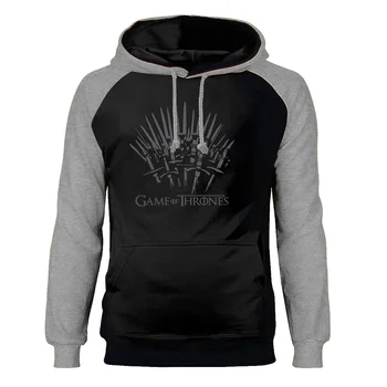 

Game of Thrones Hoodies Men House Targaryen Stark Raglan Hooded Sweatshirt Winter Autumn Print A Song of Ice and Fire Sportswear