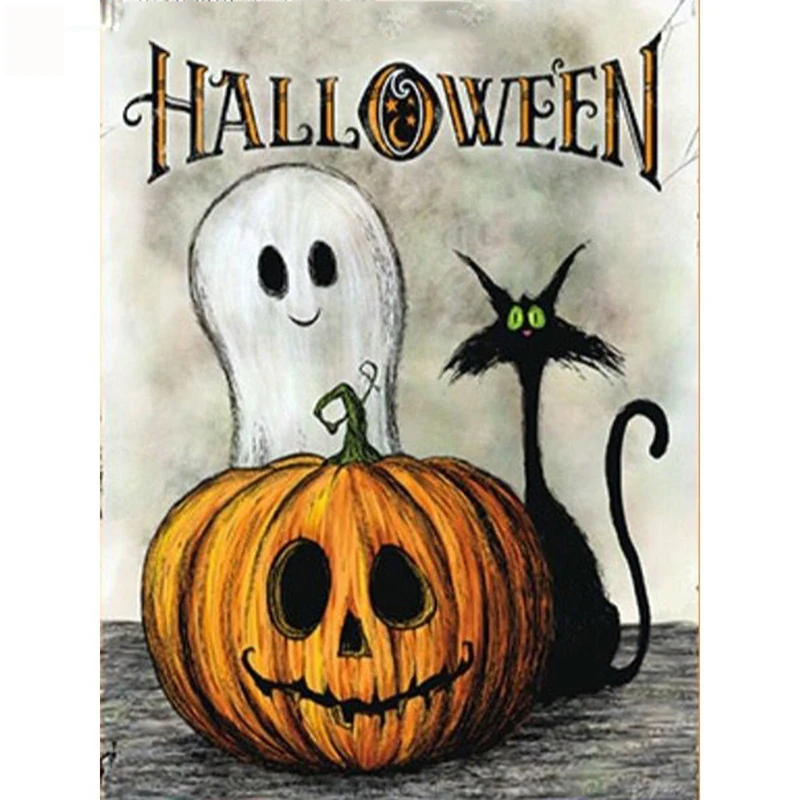 New Arrival 5D DIY Diamond Embroidery Halloween Painting Cross Stitch Mosaic Square/Round Home Decor Handmade | Дом и сад
