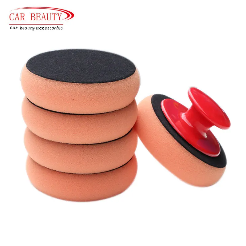 

Car Wax Sponge with Handle Polishing Waxing Sponge Car Wash Tool Car Beauty Cleaning Sponge Applicator