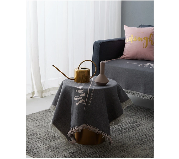 Простое одеяло для дивана с буквенным принтом, вязанное Хлопковое одеяло для дивана, одеяло для путешествий, покрывало для дивана, покрывало для дивана, полотенца