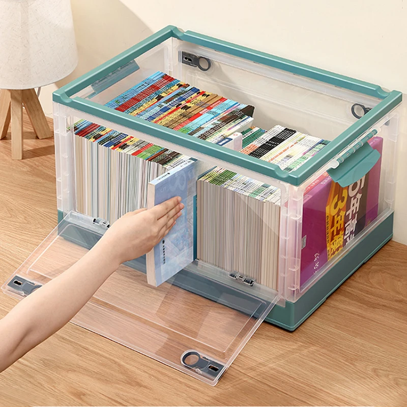 Plastic Folding Shoes Storage Drawer Box With Doors, Portable Dustproof  Storage Box For Books, Clothes, Toys, Stackable Shelf, Suitable For Closet,  Wardrobe, Bedroom, Bathroom, Study, Living Room, Space Saving Household  Organizer 
