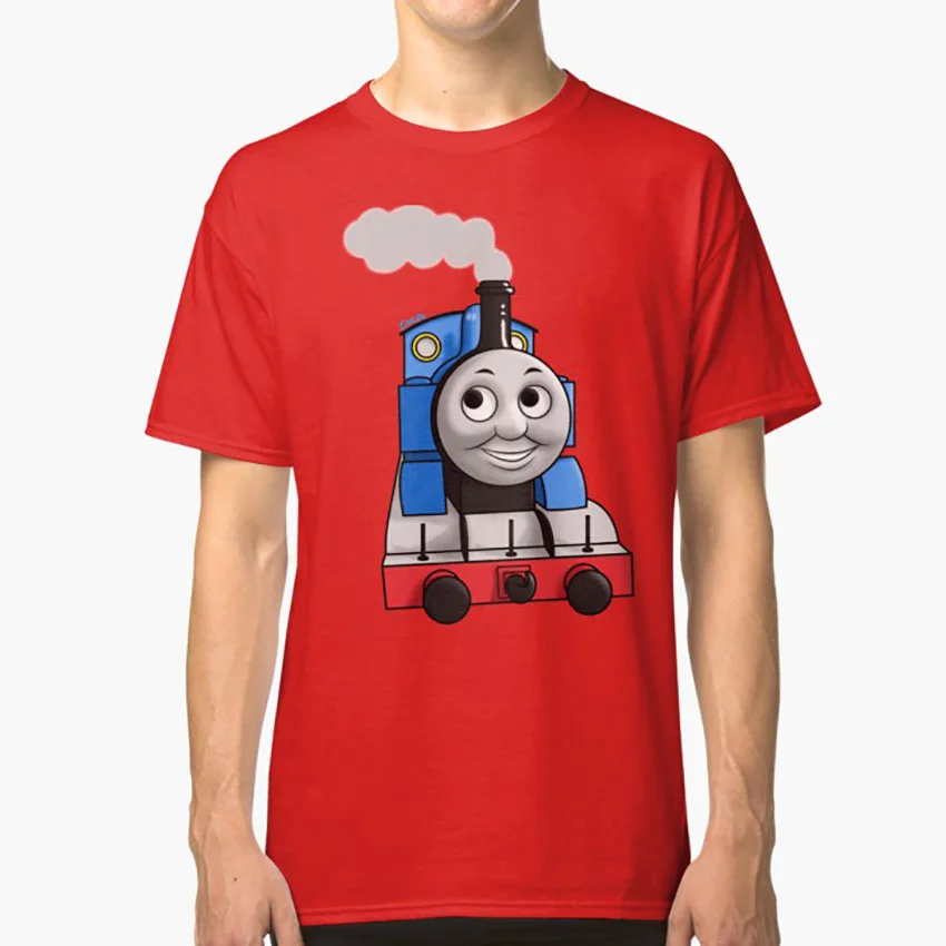 トーマス一緒に膨化 Tシャツトーマスかわいいエンジン列車パーシーヘンリージェームズエドワードゴードン脂肪コントローラ Aliexpress メンズ服