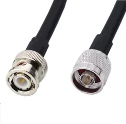 N Male To BNC Male connector 5D-FB 50-5 Coaxial RF Adapter Jumper Cable 50ohm