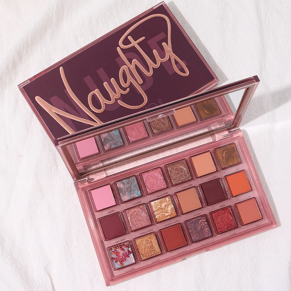 Eye Shadow Eye Shadow Plate 18 Colors Professional Women Eye Shadow Cosmetic Waterproof Long Lasting Pomegranate Seeds Eyeshadow Palette Makeup