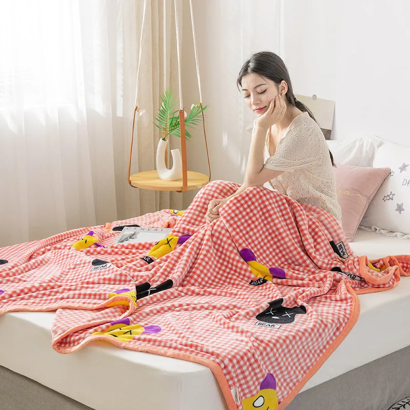 Cartoon blankets quilts twin full queen luxury blankets princess soft Throw Flannel blankets on Bed/car/sofa kids cute blankets