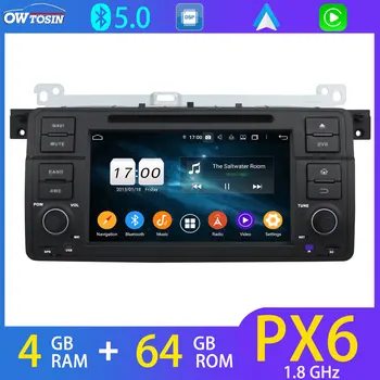 

PX6 4G+64G Car Multimedia Player Android Auto For BMW 3 Series M3 E46 Rover 75 Bluetooth 5.0 Tethering 4G SIM LTE GPS Navi Radio