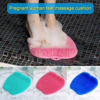 

Spot Shower Foot Scrubber Massager Cleaner Non-Slip Exfoliation Acupressure Massage Mat QP2