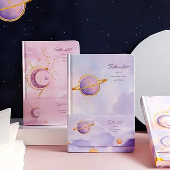 

"Star Orbit" Hard Cover Journal Diary Beautiful Universe Notebook Notepad Planner Stationery Gift