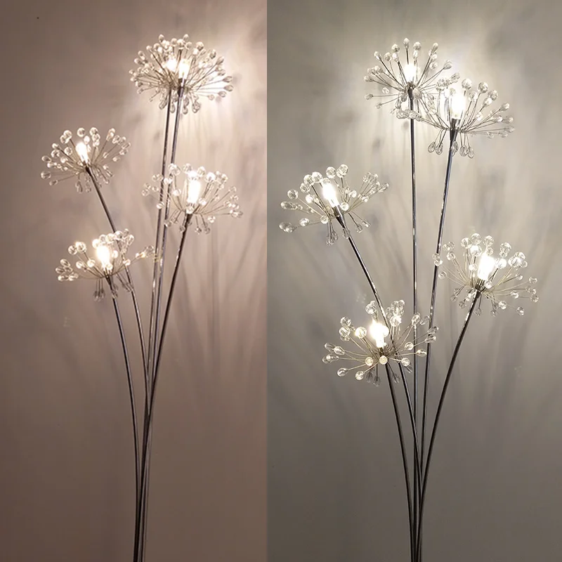 

Современная простая светодиодная Напольная Лампа, лампа со стразами для гостиной, спальни, свадебного платья, магазина, лампа для стола, лампа для Кабинета