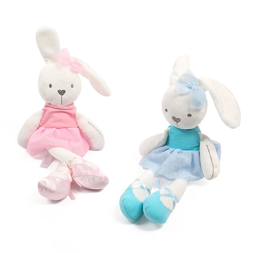 Peluche lapin robe tissu - Le béguin de Charlie