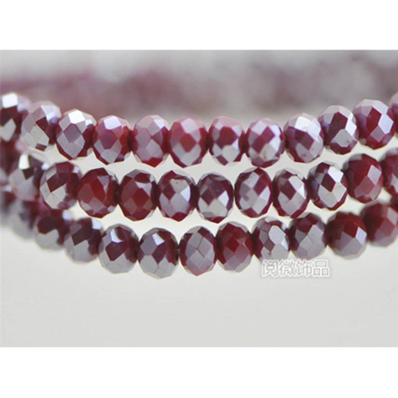 Крошечные 2 мм красного цвета 185 шт. Покрытые Кристаллами чешские бусины Рондель